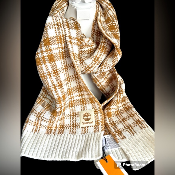 Timberland NWT Unisex Winter soft plaid scarf - Picture 2 of 12